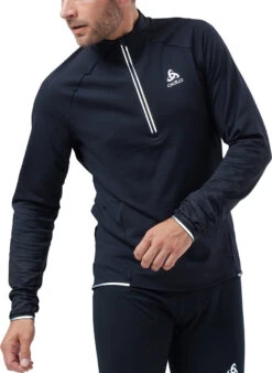 Felpe Odlo Mid Layer 1/2 Zip ZEROWEIGHT CERAMIWARM