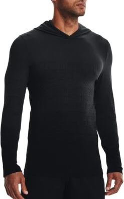 Felpe Con Cappuccio Under Armour UA Seamless LUX Hoodie-BLK
